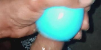 Big Big Dick Explodes Inside Flesh Light (Hot Pearl)