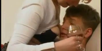 mother and son russia