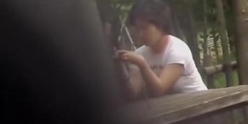 Nature sharking encounter with fabulous beauty and horny bloke