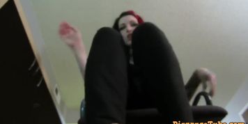 Goth Goddess Foot POV