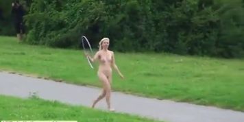 Lucie Nude In public