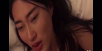 Homemade asian couple hot screw