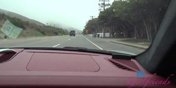 Amateur Riley Star goes on a ride and sucks dick POV - GFE Experience