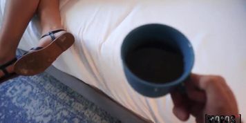 Carmen Caliente Wants Dick Instead Of Coffee (Duncan Saint, Katerina Nova)