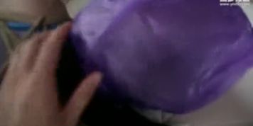 Chinese Bondage + Plastic and Pantyhose Mask????????
