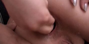FULLFISTING - Horny And Pretty Teen Lesbians Strapon Fisting Fuck