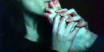 French teen licks her feet on cam