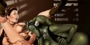 Star Wars Porn Parody. (Princess Leia)