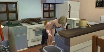 Girl offended and waiting in line for sex with a guy  Porno Game 3d