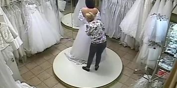 Wedding dress shopping voyeur