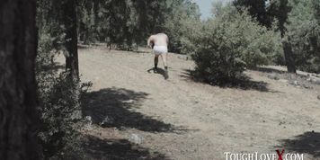 TOUGHLOVEX Beautiful big titty blonde Emily Right gets fucked in the great outdoors