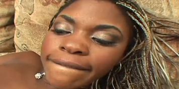 Hot ebony babe with big tits in hot interracial DP screw (Coco Pink)