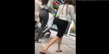 Tremendo culazo en leggings