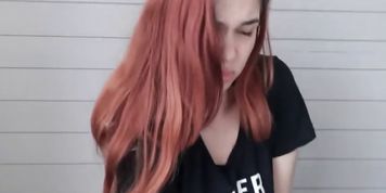 Pee desperation in my red panties