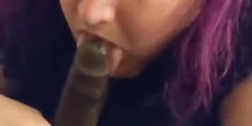 Interracial BBW goth girl sucks and fucks! Huzzah!
