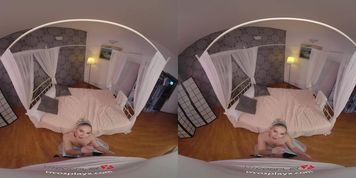 Teen Blonde Jenny Wild As Cinderella Having Sex With Her Prince in Virtual Reality POV