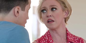 Stepson Gets Aroused When His Stepmother Compares His Dick To Her Husband