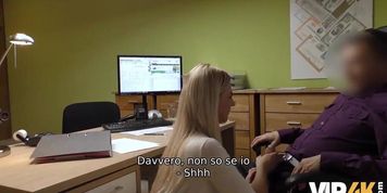 VIP4K. The man is ready to give the girl some money if she makes him cum