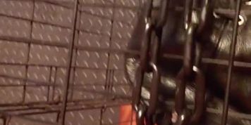 Slave restrained in stress position for two hours and fucked (Alison Webb)