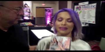 TS Foxxxy with Jiggy Jaguar Exxxotica Expo 2018 Denver Co