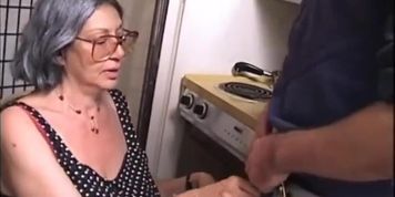 Milf With Big Boobs Sucks Cock And Takes Cum In Mouth - Pussy Fucking With Dildo