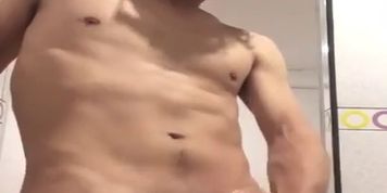 Straight latino man jerking off for a girl.  (Straight Muscle Guys)