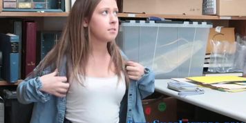 Jizz soak real shoplifter
