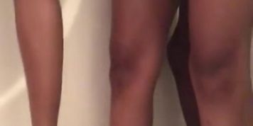 Ebony Teen wants a shower screw
