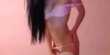 Striptease masturbation sologirl shaved sexy body dark haired