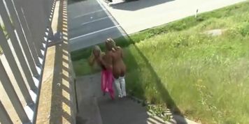 Mozenrath Presents - German Sexy Girls Boots Outdoors Lesbian Strapon