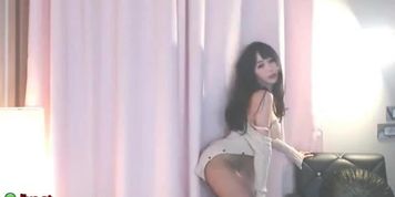Asian tiny camgirl sensual pantyhose teasing