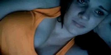 russian teen flashes her tit
