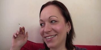 Girlfriends mother rides his cock secretly