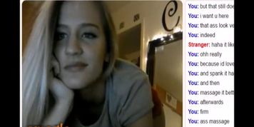 19 Year Old Blonde With Perfect Body on Omegle Does Everything She is Asked