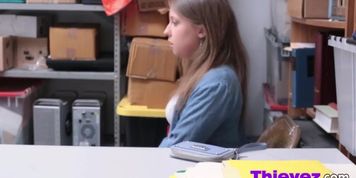 Teen Shoplifter Brooke Caught And Banged In Office (Brooke Bliss)