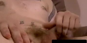 Black amateur drills white dude post expert handjob
