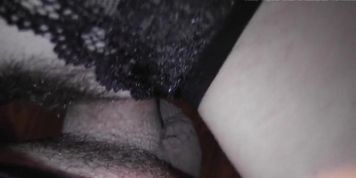close-up sex and creampie hairy pussy