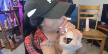 Lightskin Girl Assfucked with dildo and squirts
