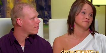 Amateur swinger couple is getting their mind ready for naughty and hot orgy in the red room later.