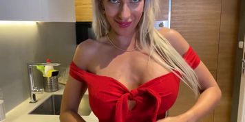 Smoking blonde MILF will get you rough