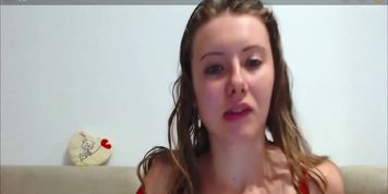 Russian Teen Getting Her Pussy Creamy For Me On Skype