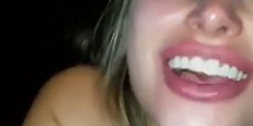 Amateur Slut sucks cum out of her friend&rsquo;s pussy