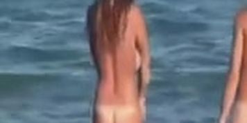 Naked Beach - hawt honey on beach