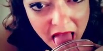 To little for a real blowjob (Alison Webb)