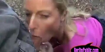 Pierced pussy public fucking