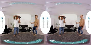 Gay VR PORN - Twink Jamie Oliver take a Big Dick in the Ass and Loves it
