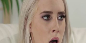 Blonde teen with hairy cunt in dick-riding action
