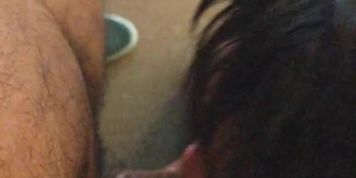 Sucking dick and him cumming