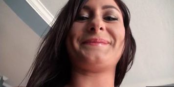 Shy college teen shows her boobs and asshole for cash