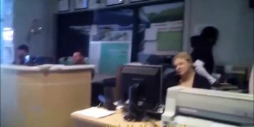 Office-working girl has a stunning body
